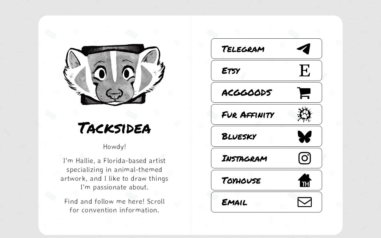 Carrd profile picture for @tacks